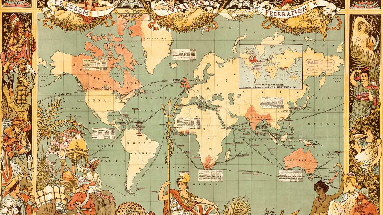 How English went Global Map 