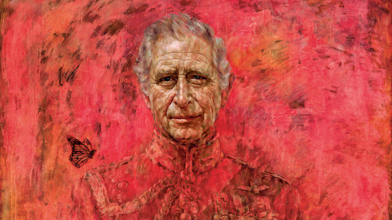 Jonathan Yeo’s King Charles III: Vivid Red King 