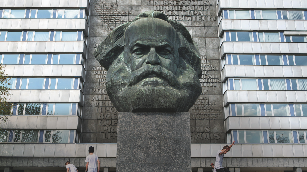 The Karl Marx Monument in Chemnitz, Germany (built between 1953-1971).