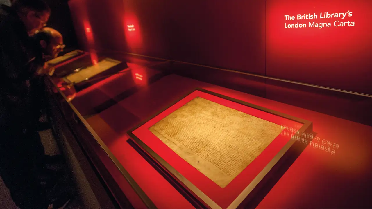 The four surviving copies of the 1215 Magna Carta are held at Salisbury Cathedral, Lincoln Cathedral and two at the British Library.