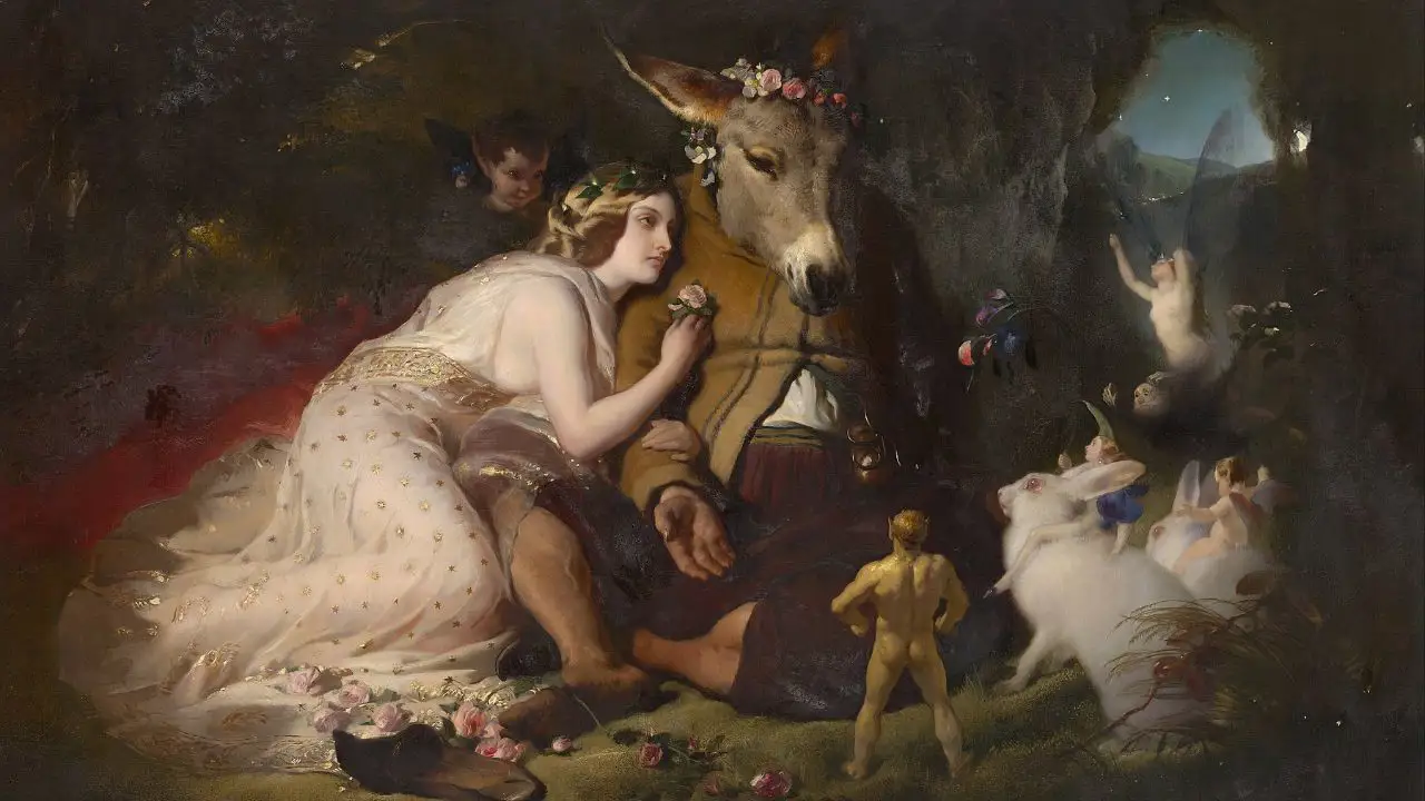 Edwin Landseer - Scene from A Midsummer Night's Dream.