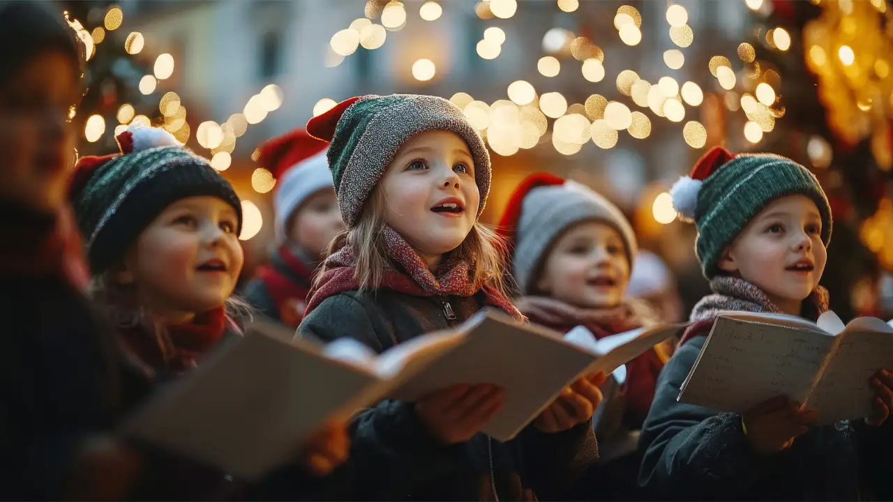 I bambini cantano canzoni di Natale