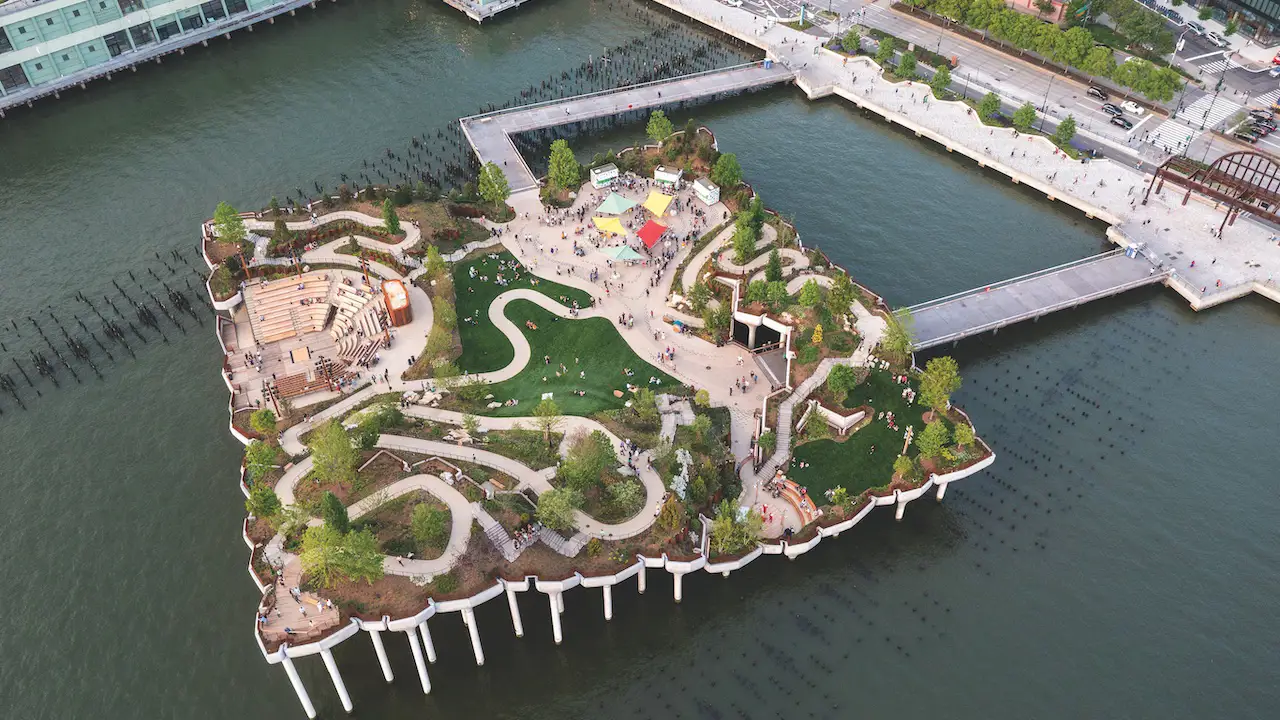 Little Island, built on Pier 54 in Hudson River Park