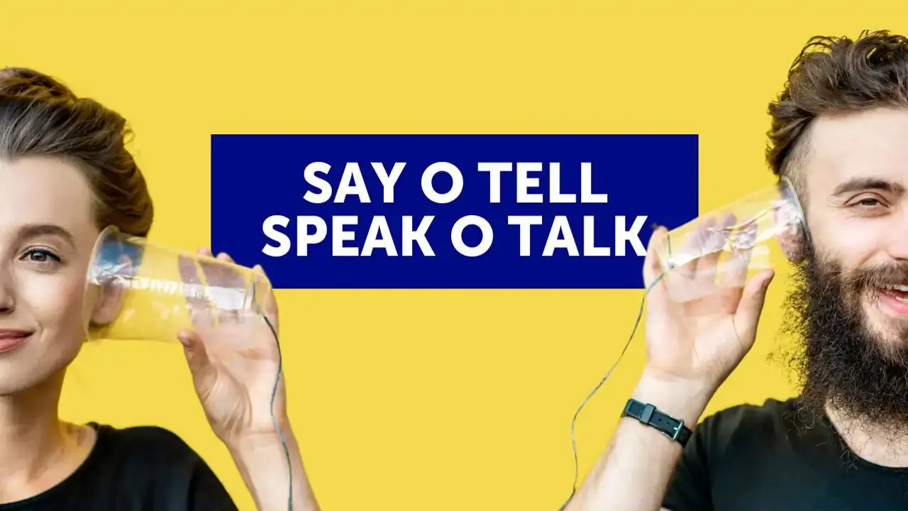 Say, tell, speak o talk: differenze