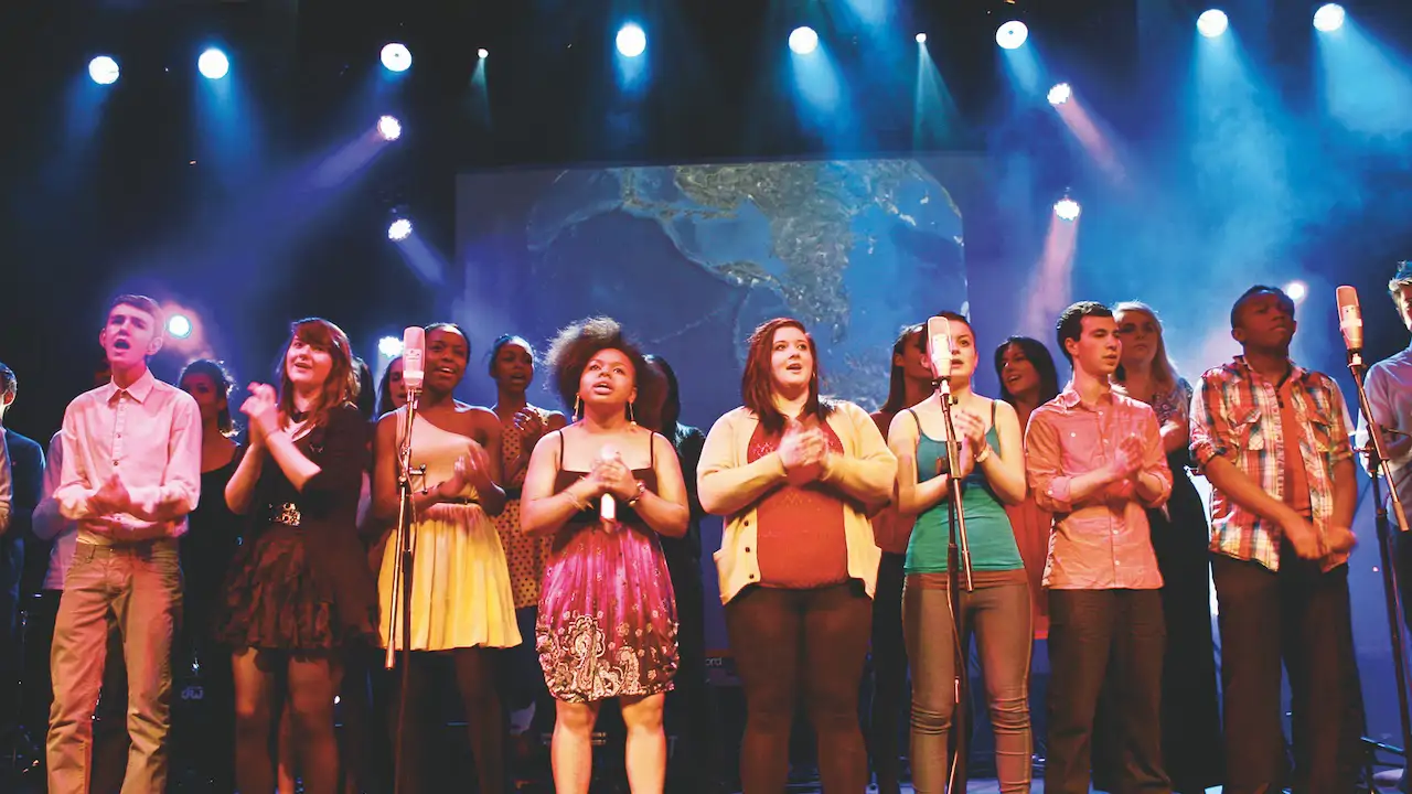 Students perform in the school’s Obie Theatre